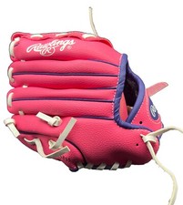 Rawlings Youth Baseball Tee Ball Glove PINK Right Hand Throw PL90PPW