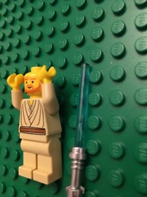 LEGO Star Wars Obi-Wan Kenobi Headset Minifigure 7143 Missing Orange Hair