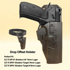 CZ 75 SP01 Shadow Holster Drop Offset Fit CZ 75 SP01 Shadow Target I Accu-Shadow