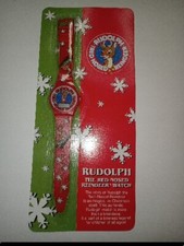 New Rudolph The Red-Nosed Reindeer Watch 1992 Factory Sealed Christmas Gift