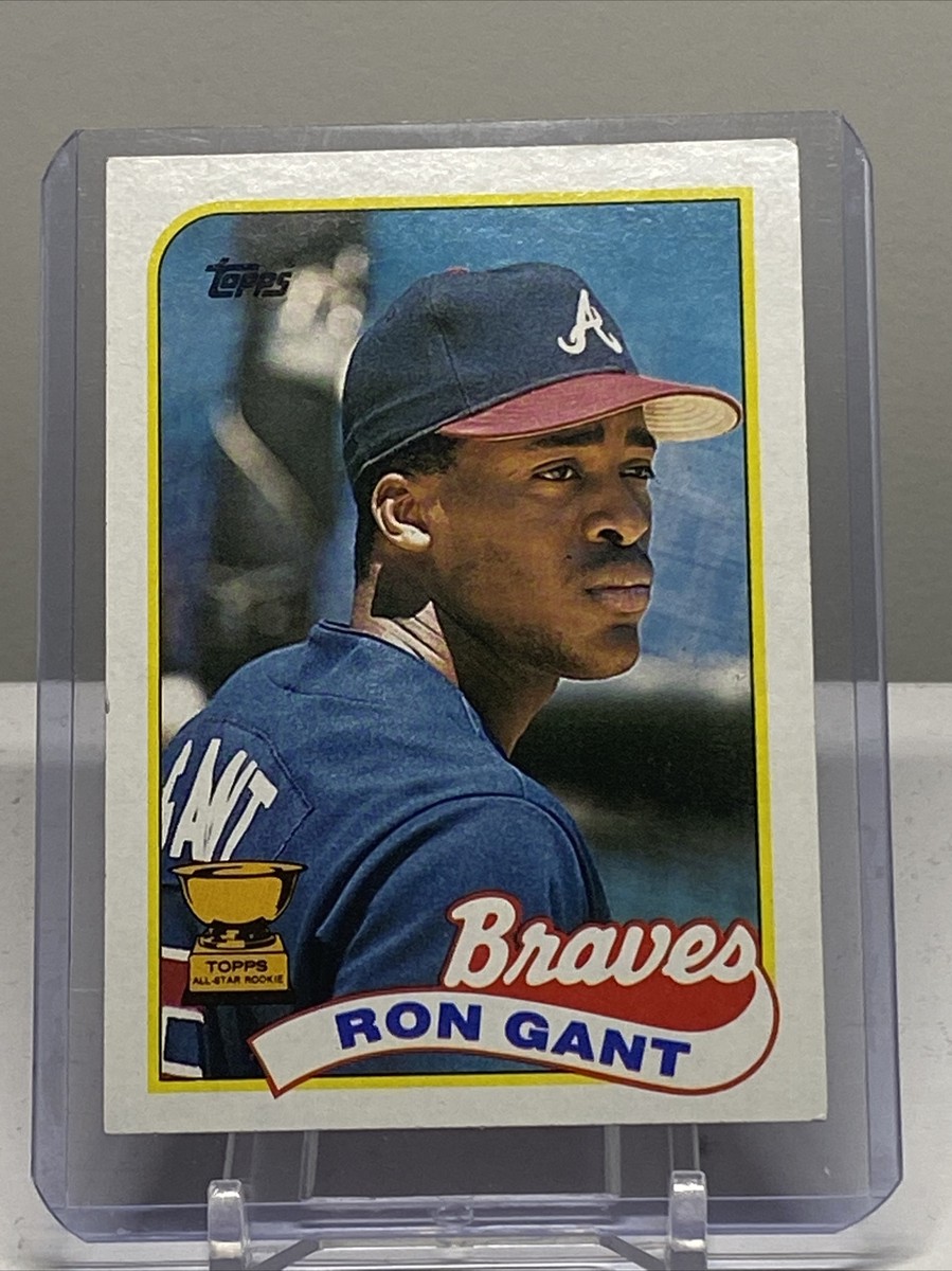 1989 Topps Baseball #296 Ron Gant All Star Rookie - Atlanta Braves