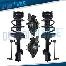 Front Steering Knuckles Struts Spring Sway Bar for 2004-2007 Toyota Highlander