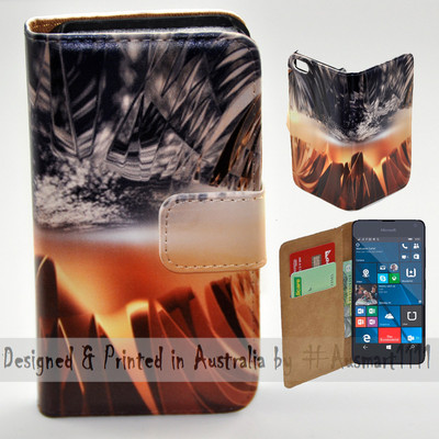 For Nokia Series - 2 Elements Collide Print Wallet Mobile Phone Case Cover