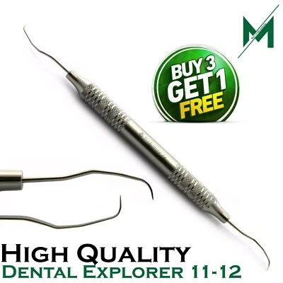 INSTUMAX Periodontal Explorer 11/12 Dental Sickle Scaler Diagnostic Double Ended Probe