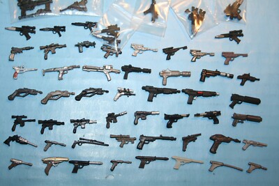 STAR WARS MODERN WEAPONS 1  PC ''TINY BLASTER'' ALIENS HEROES IMPERIALS FIGURE