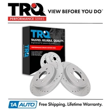 TRQ Performance  Brake Rotors Set For Ford Mazda Mercury
