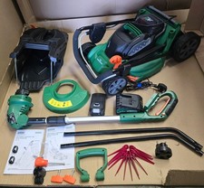 Hawksmoor 18V Cordless Lawnmower & Grass Trimmer Kit 1 x 4.0Ah