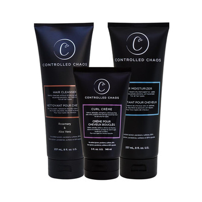 Controlled Chaos Hair Care Set For Curly Hair - 3 Pack Including Shampoo