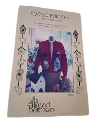 ''Rooms for Rent'' The Thread Bare Pattern Co. # RFR93 Craft Sewing Embellish New