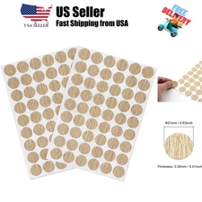 Self-Adhesive Screw Hole Stickers PVC Cover Caps Dustproof for Wooden Furnitu...