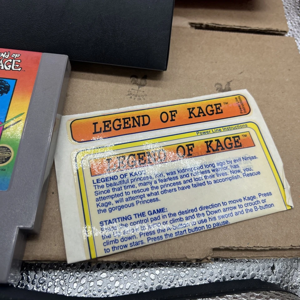 The Legend of Kage (Nintendo NES, 1987) Rev A CIB - Image 4 of 4