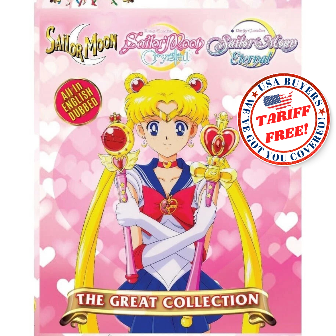 Sailor Moon DVD Complete Collection English Dub Series (Season 1-6