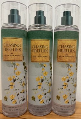 Bath & Body Works Chasing Fireflies Fine Fragrance Mist 8 fl oz 236 mL Lot of 3