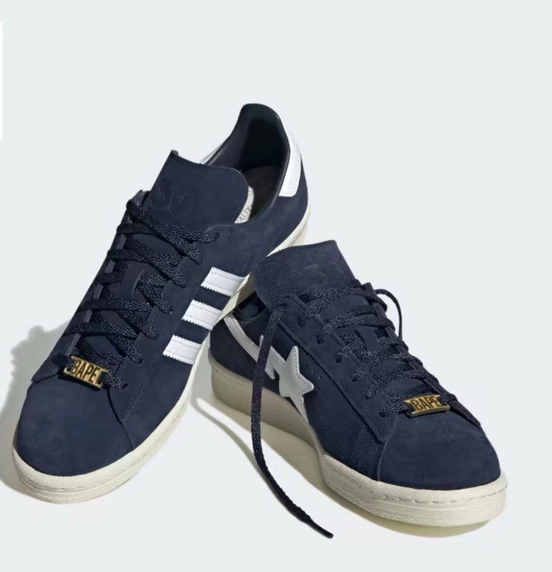 adidas BAPE x Campus 80s 30th Anniversary - Navy for Sale