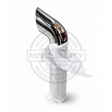 10 Inch Chrome Bullhorn Exhaust Stack 54 Inch Plain End Universal