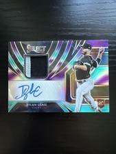 2020 Panini Select Dylan Cease /49 Auto Patch Rookie Card White Sox Padres. rookie card picture