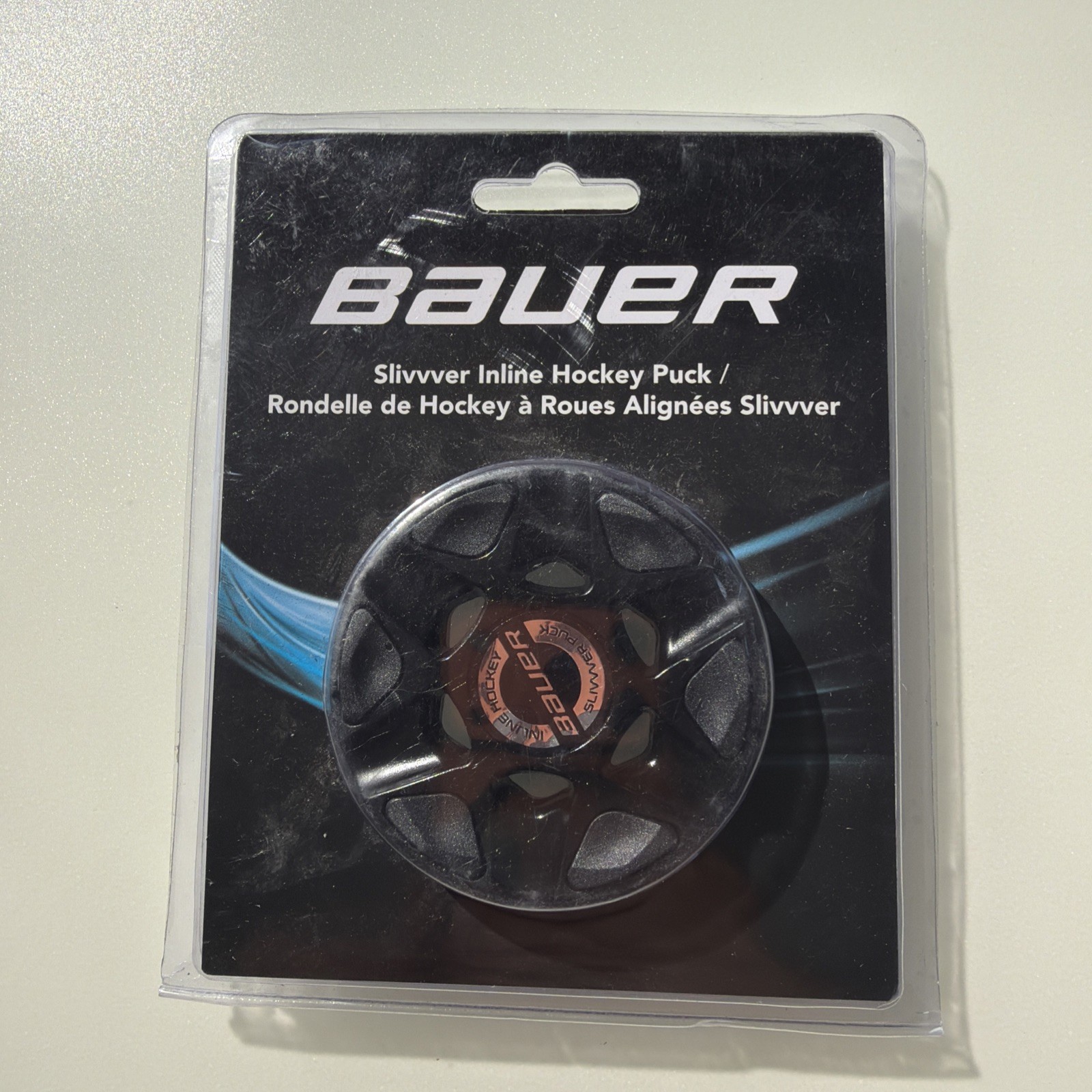Genuine Bauer Silvvver Inline Hockey Puck Black Fast Post