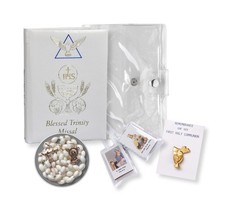 Blessed Trinity First Holy Communion 5-Piece Girl Set w/ Carrying Case