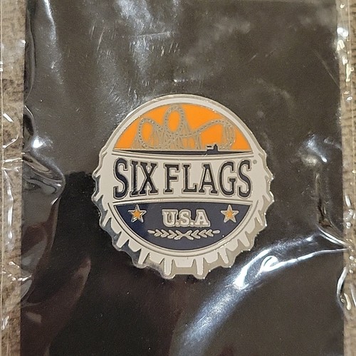Vintage Six Flags St Louis USA Kronkorken Anstecknadel Limited Edition - Bild 2 von 2