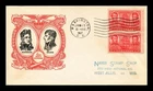 NAVY HEROES DECATUR MACDONOUGH FDC SCOTT 791 PAIR LINPRINT CACHET US COVER