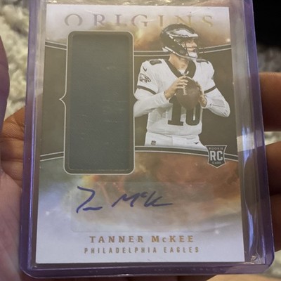 2023 Panini Origins Rookie Jumbo Jersey Autograph Tanner McKee #RJJA-TM Eagles