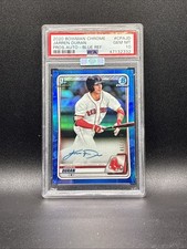 2020 1st Bowman Chrome Jarren Duran Auto /150 True Blue PSA 10