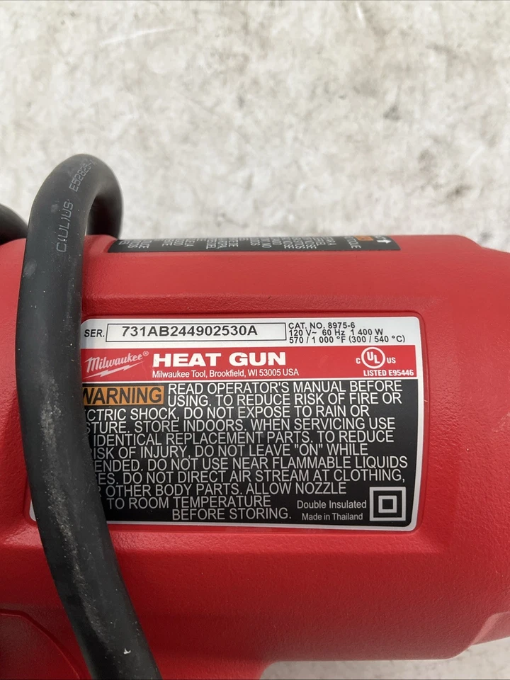 Milwaukee 8975-6 Dual Temperature Heat Gun - Image 4 of 4