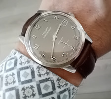 LOWENSENF Ganzstahl 35mm Unitas Handkaliber mit 17 Rubinen Swiss Made