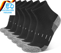 Socken Herren Quarter Sportsocken 43-46 39-42 Baumwolle Laufsocken Mit Frotteeso