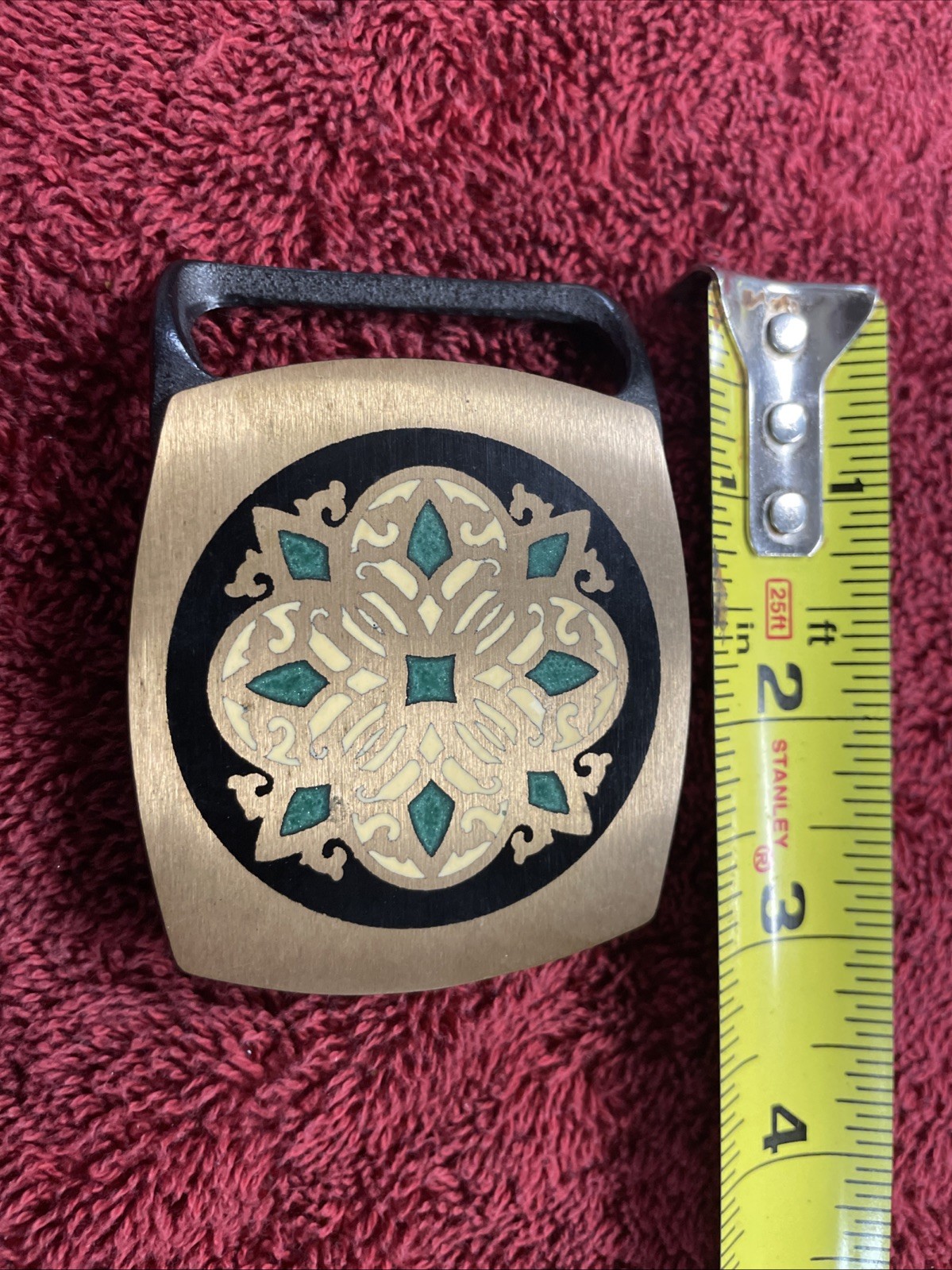 Vintage 1978 Tech-Ether Guild Patterned Belt Buck… - image 5