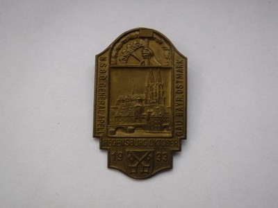 Abzeichen General-Appell Regensburg Gau Bayerische Ostmark Oberpfalz Dom Brücke