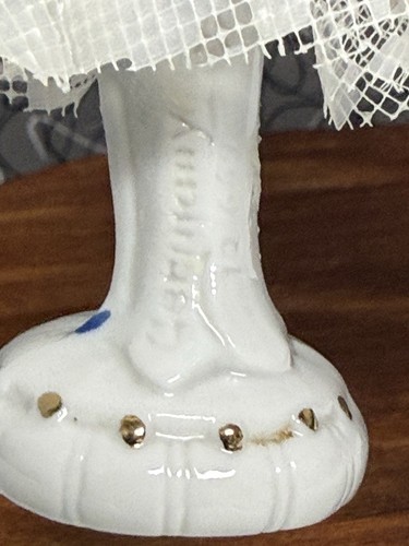 Vintage Dresden Porcelain Miniature Ballerina Made in Germany - Picture 5 of 8