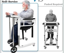 Patient Lift Wheelchair for Home Transfer Chair for Caregivers Elderly Living