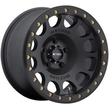 Method MR105 Beadlock 17x8.5 6x135 +0mm Matte Black Wheel Rim 17" Inch