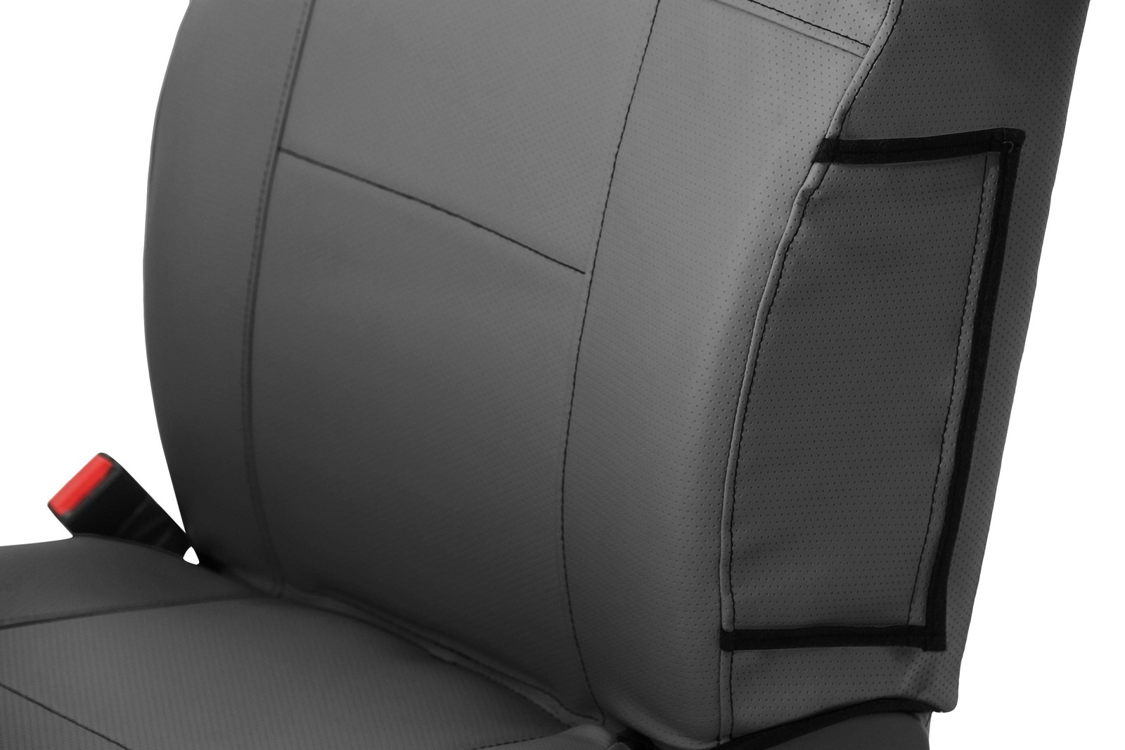 For Chevy Tahoe 02 Saddleman Leatherette 1st Row Charcoal Custom Seat Covers