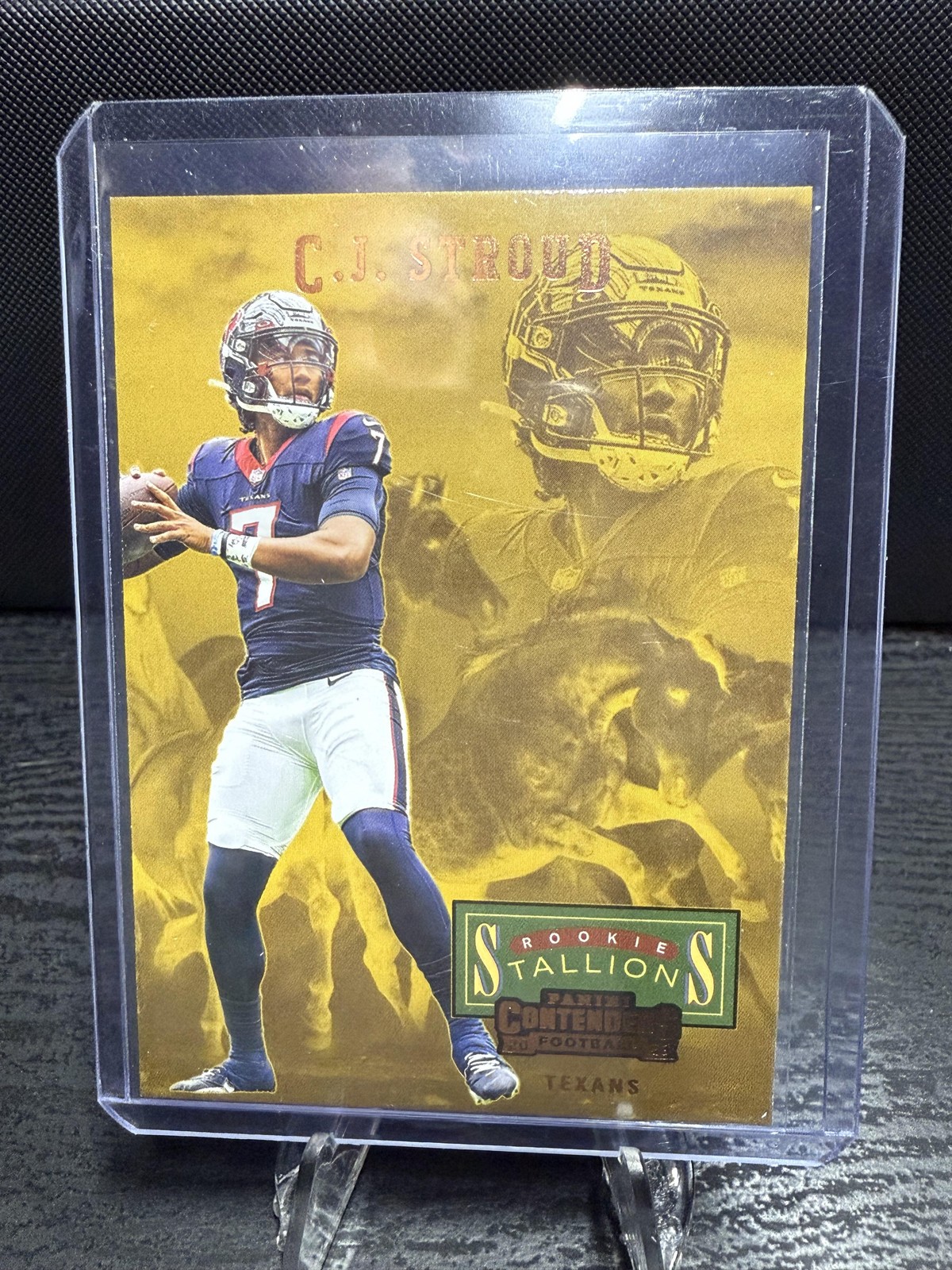 2023 Panini Contenders #6 C.J. Stroud Rookie Stallions Bronze