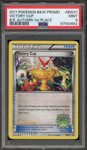 Pokemon Victory Cup 1st Place 2011 Battle Road Autumn Promo BW31 PSA 9 Mint