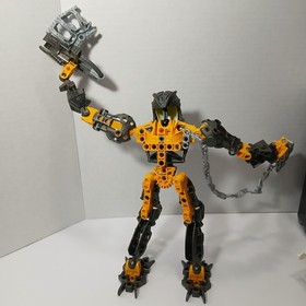 Lego Bionicle Inika Toa Matoro 8732 & Lego Bionicle Toa Inika Hewkii LIGHTS WORK