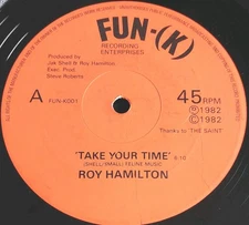 Roy Hamilton "Take Your Time" UK 1982 FUN-(K) Label 12" 45RPM Single