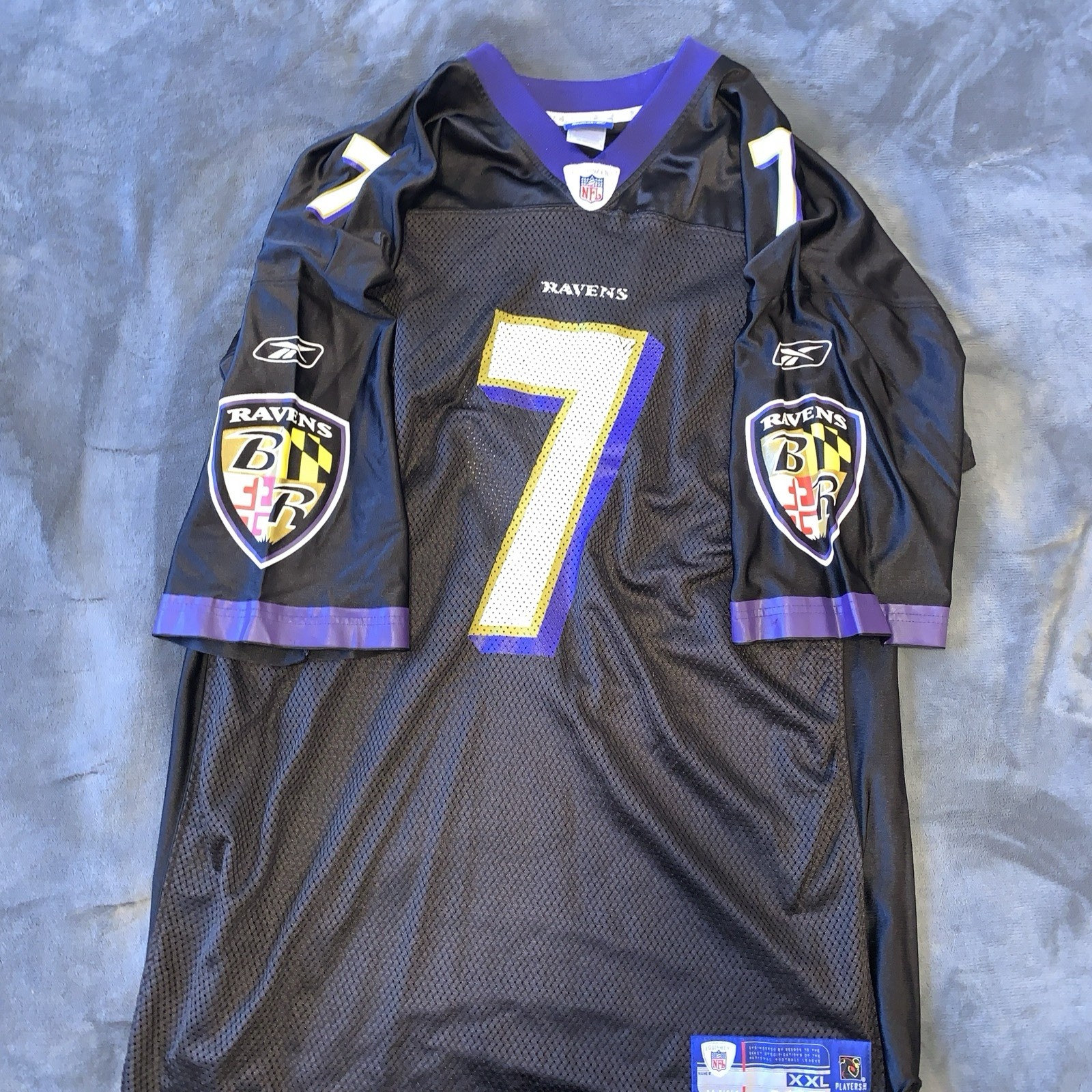 VTG lot Purple Black Reebok Baltimore Ravens Kyle Boller Jerseys #8 #7 XXL NFL thumbnail 5