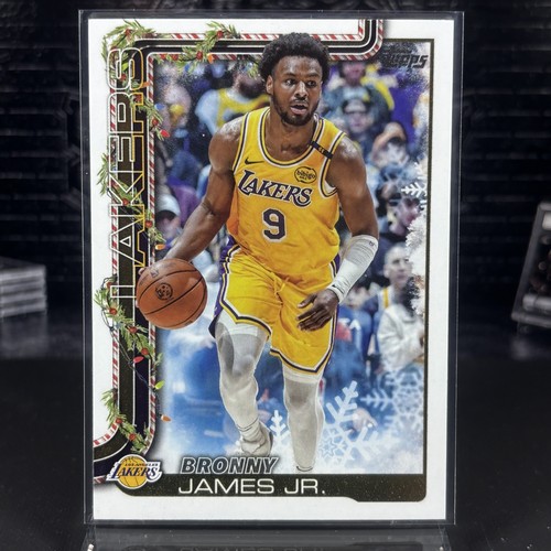 Bronny James – 2025-26 Topps Holiday Basketball · Base Cards #H121 Bronny James Jr.