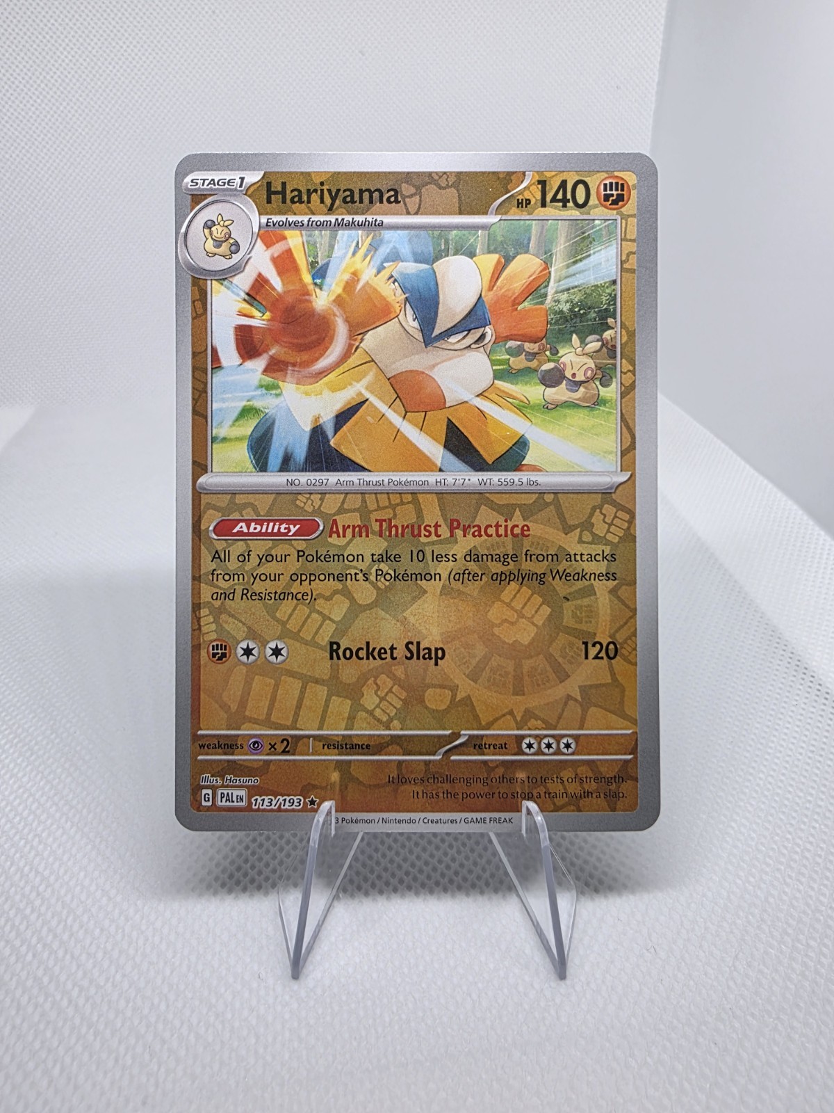 Pokemon TCG Hariyama 113/193 Uncommon Reverse Holo EN NM