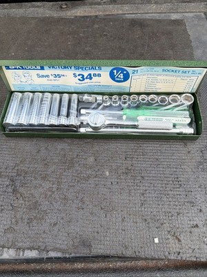 Sexy SK Tools Indy 500 Victory Special Sealed 1/4  Socket Set 4921-80 SAE S-K