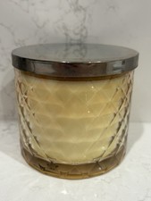 Bath & Body Works Rose Water & Ivy Faceted Glass 3 Wick Candle