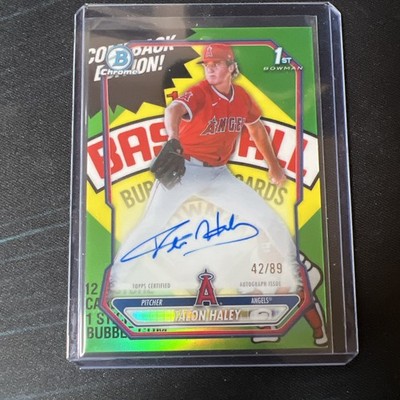 1st /89 2026 Bowman Chrome Talon Haley Auto Packfractor #CPA-TH Angels SP RC
