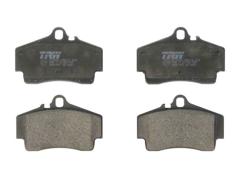 TRW GDB1757 plaquettes de frein haut de gamme pour l'excellence de votre 911