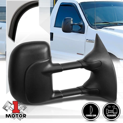 [Right] Passenger Side Manual Telescoping Towing Mirror for 99-07 F250 F350 SD