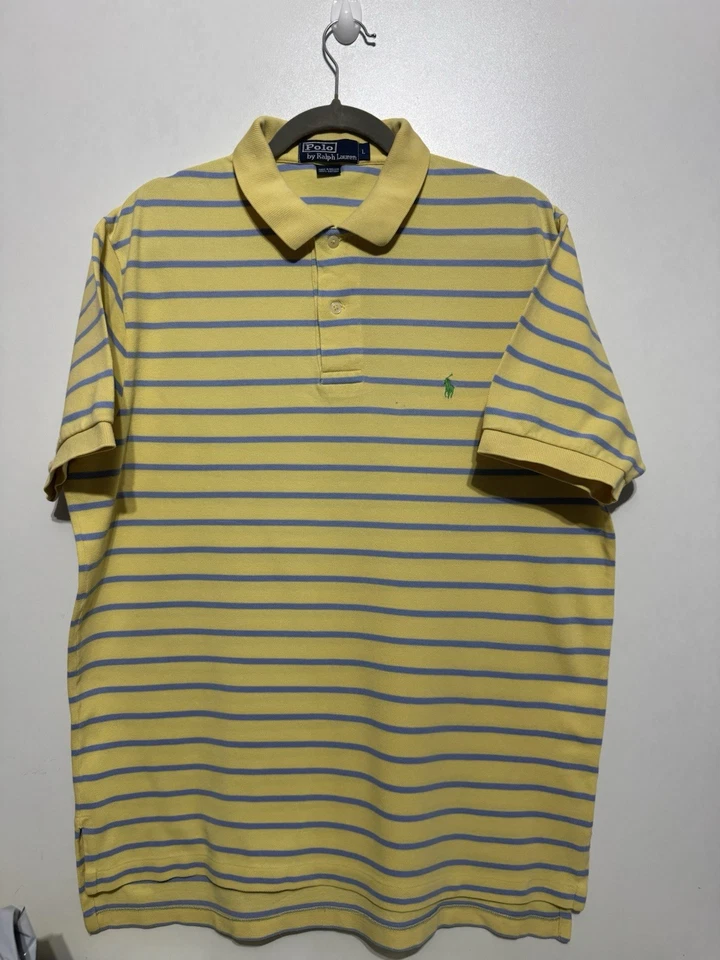 Polo Ralph Lauren Jaune Taille L En Superbe État - Photo 1/4