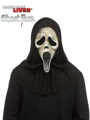THE DRAGONS DEN Fun World Deluxe Geist Gesicht Alter Maske Scream VI Halloween Kostüm