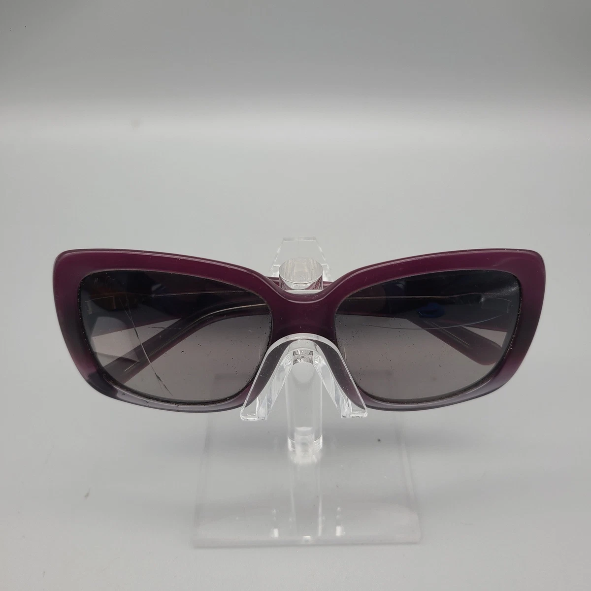 Maui Jim Lani Polarized Yellow & Black Spotted Rectangular Sunglasses(55.5•17) Honokalani Rectangular Sunglasses | Polarized Hawaiian Style  main image 4